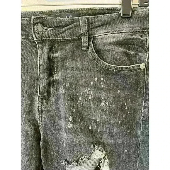 Judy Blue Women's Jeans Boyfriend Fit Distressed Black Denim Size 7/28 Stretch - Picture 3 of 10